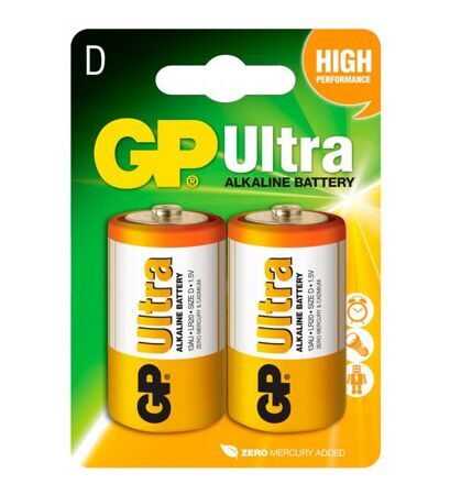 Батарейка GP D (LR20) Ultra Alkaline 13AU-U2